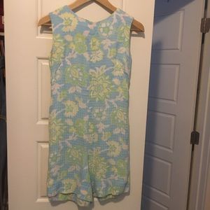 Floral print 70s style romper